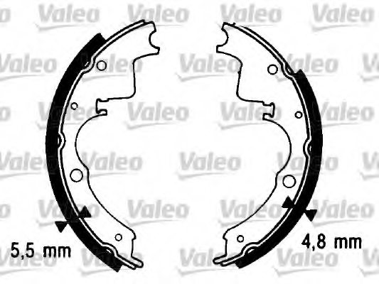 VALEO 562987 Brake Shoe Set